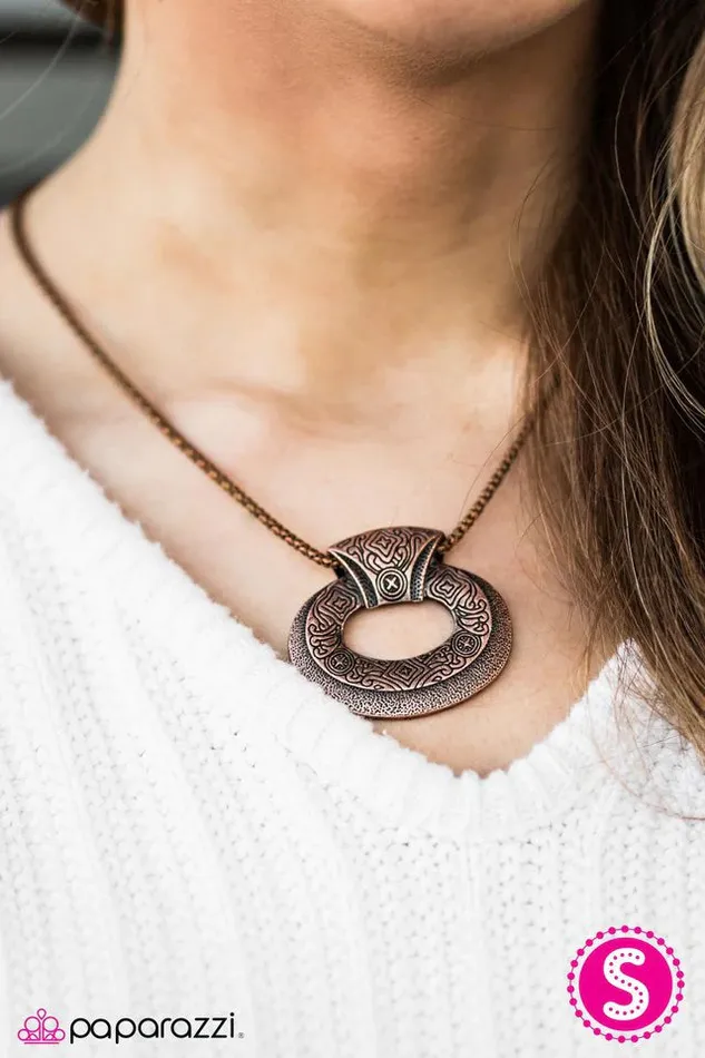 Paparazzi Necklace Running Of The Bulls Copper Paparazzi Jewelry Necklaces