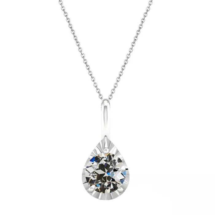 HarryChadEntcom Necklaces Teardrop Gold Pendant Necklace 150 Carats Old Miner Real Diamond