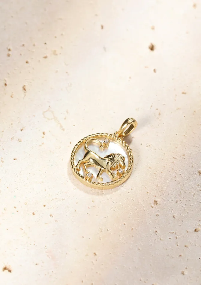 Hey Happiness Leo Zodiac Pendant Necklace Necklaces