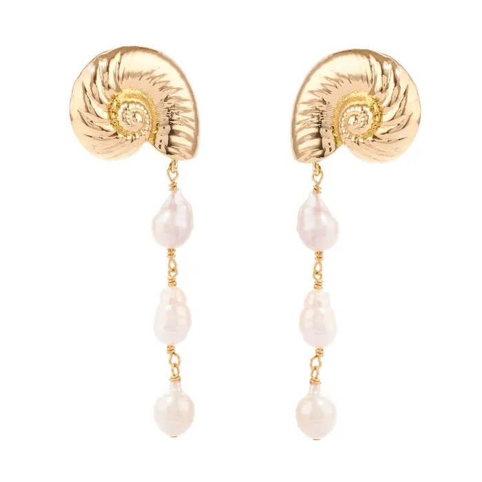 Earrings Mignonne Gavigan Concha Shell Drop Earrings