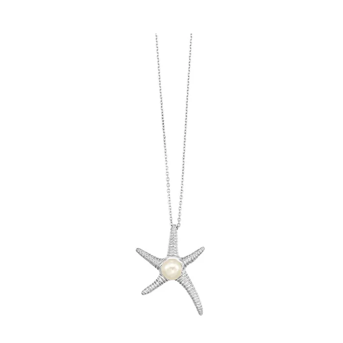 Gems One Silver Star Pendant Necklaces
