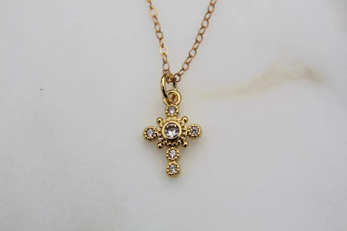 TheLittleCatholic Necklaces Intricate Cross Necklace