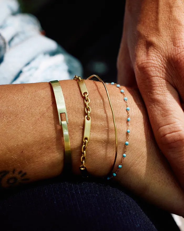 GIGI CLOZEAU Yellow Gold Resin Beaded Bracelet Bracelets
