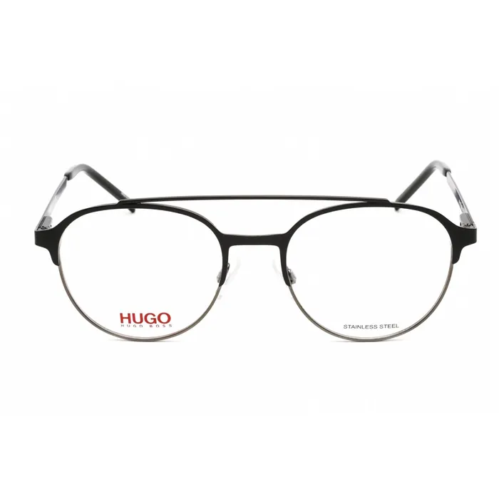 Hugo Bracelets Hugo Mens Eyeglasses Black Ruthenium Stainless Steel Aviator HG 1156 0RZZ 00