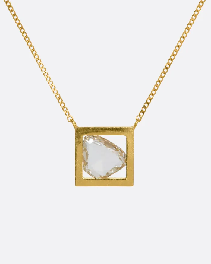 JANUKA Necklaces Diamond Slice Necklace