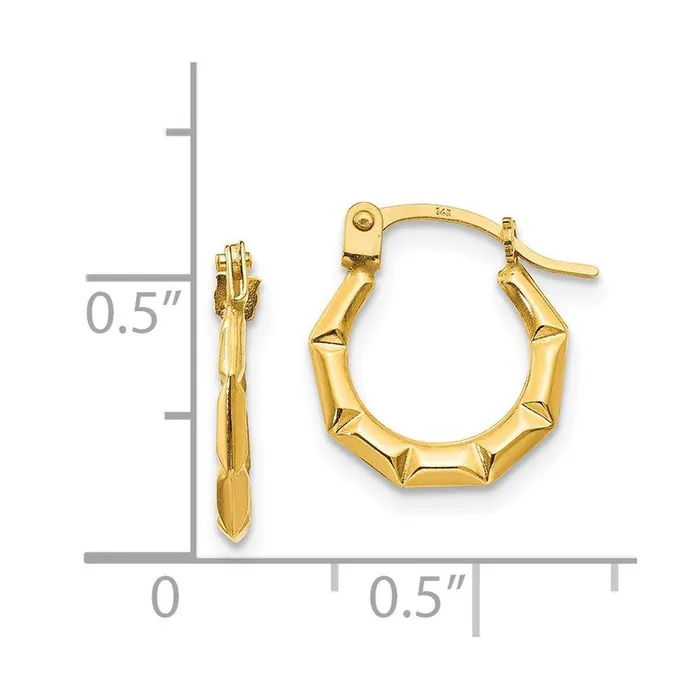 Jewelry Earrings Madi K Kids 14k Tiny Hollow Hoop Earrings