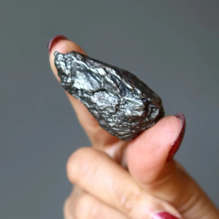 Satin Crystals Necklaces Uruacu Meteorite Rare Iron Stone Aliens Gift of Silver
