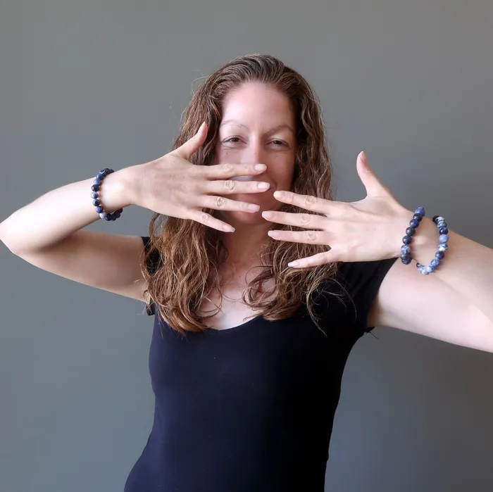 Sodalite Bracelet Third Eye Chakra Night Visions Satin Crystals Bracelets