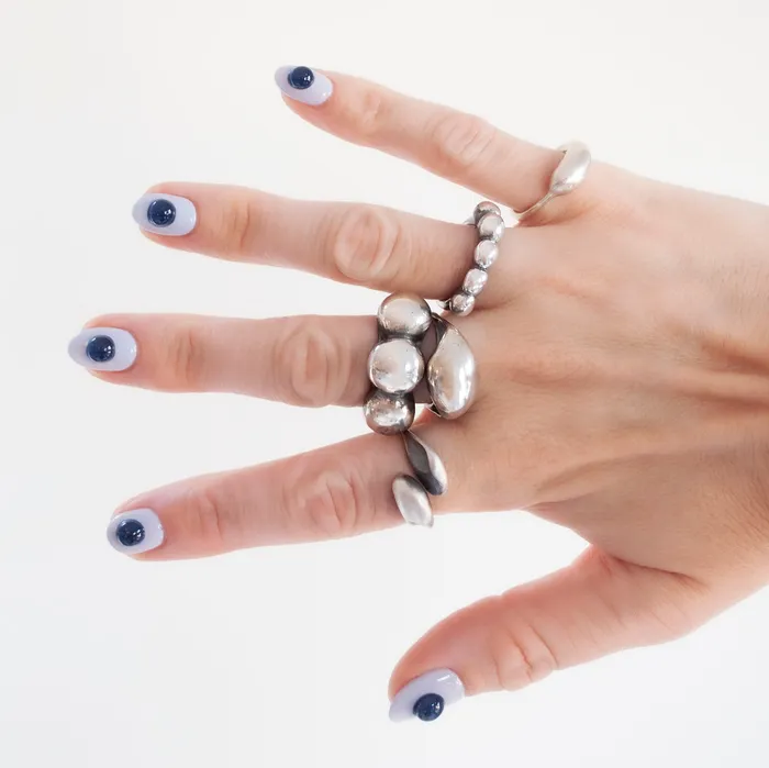 TenThousandThings Rings Silver Peony Buds Ring