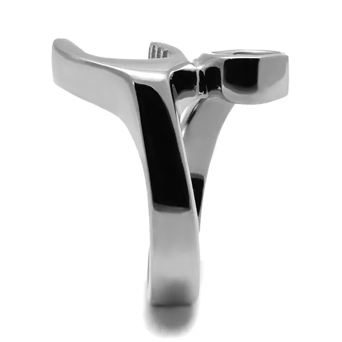 TK2396 High polished no plating Stainless Steel Ring with No Stone Alamode Rings