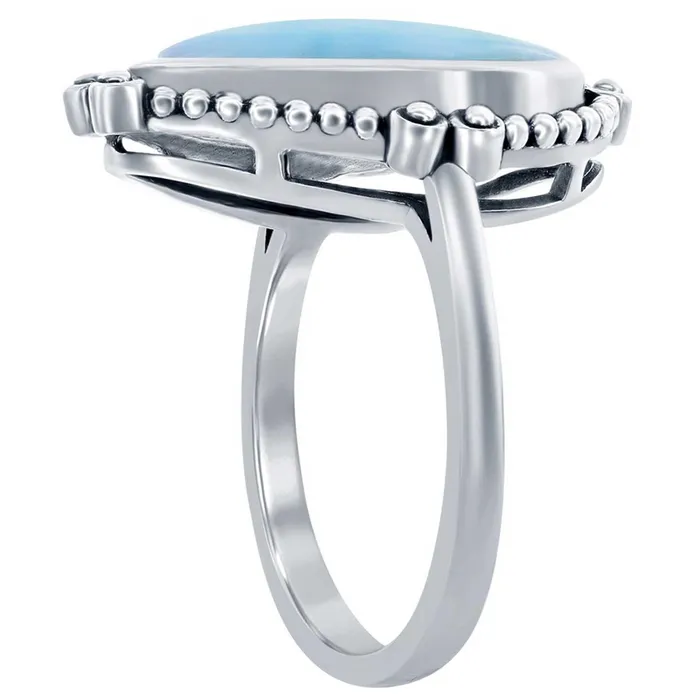 Womens Ring PearShaped Designed Oxidized Size 6 W26786 Classic Rings
