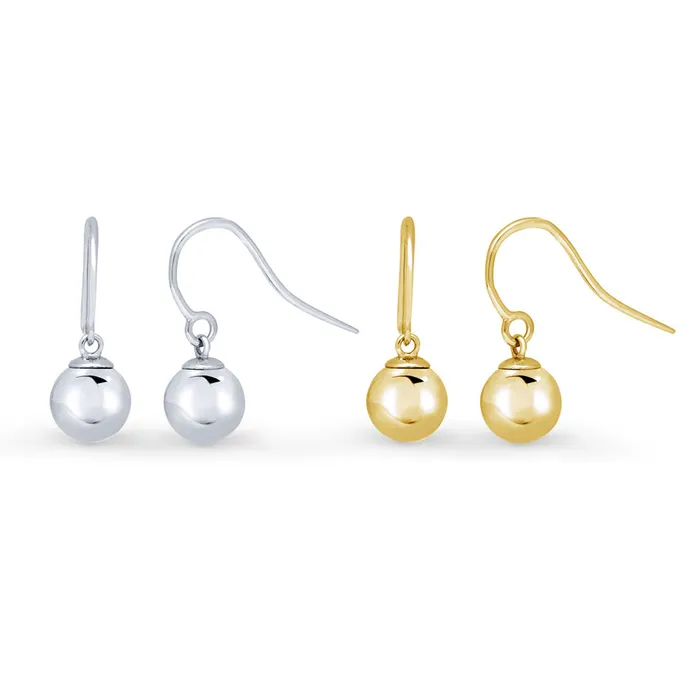 Earrings BERRICLE Bead Earrings in Sterling Silver 2 Pairs