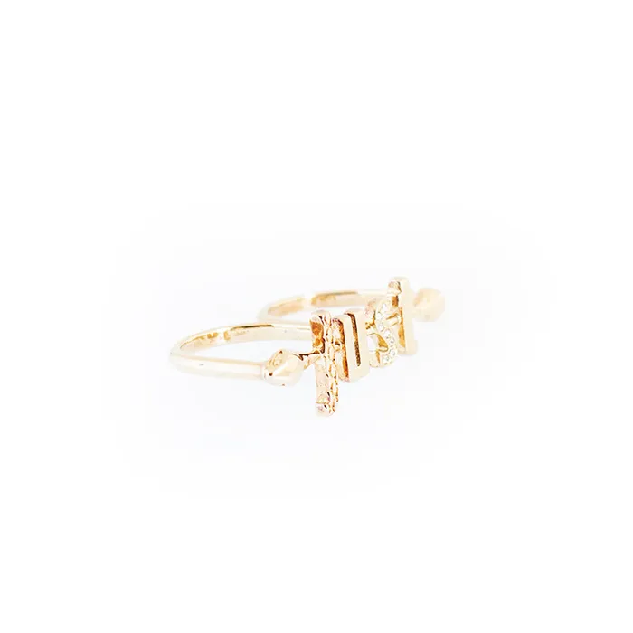 Just Cavalli Ring With Just Logo Design Size 8 Just Cavalli Rings