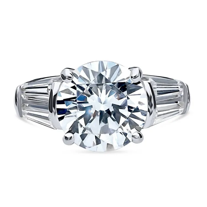 Rings BERRICLE 3Stone 49ct CZ Ring in Sterling Silver