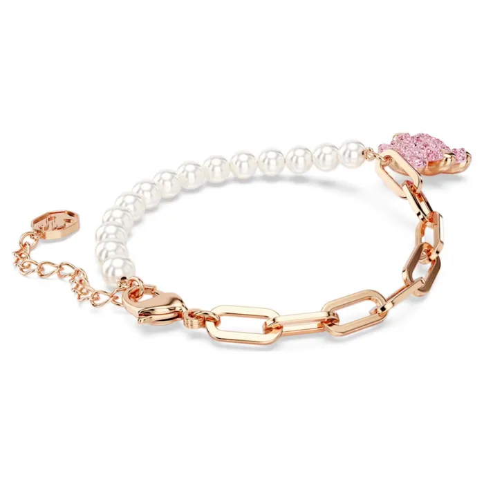 Swarovski Teddy Bracelet Bear Pink Rose goldtone plated Medium Swarovski Bracelets Swarovski Teddy Bracelet Bear Pink Rose goldtone plated Medium Swarovski Bracelets