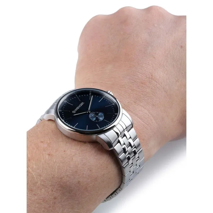 Wenger Wenger Urban Classic Small Sec 42 Blue Dial Bracelet Mens Watch Bracelets